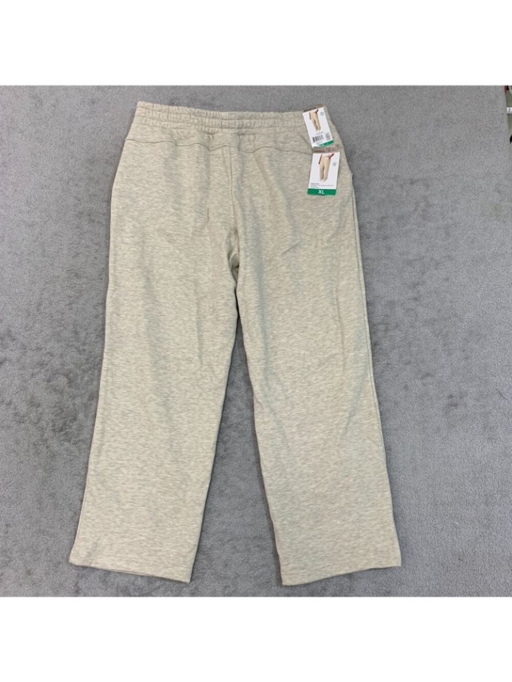 NWT Mondetta Women's XL Fleece Pants Tan Organic Cotton Blend - Picture 5 of 13